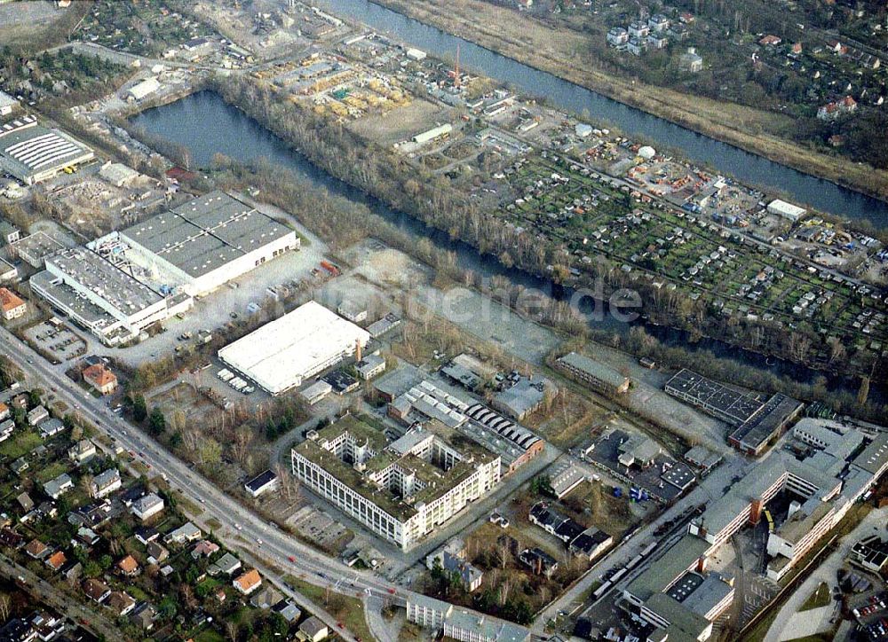 Luftbild Berlin - Lichterfelde - Industriegebiet an der Goerzallee in Berlin - Lichterfelde.