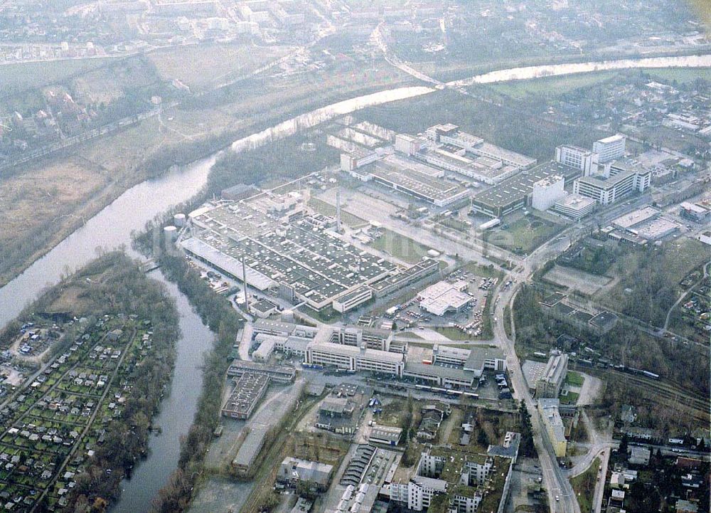 Berlin - Lichterfelde von oben - Industriegebiet an der Goerzallee in Berlin - Lichterfelde.