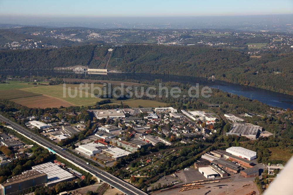 Hagen von oben - Industriegebiet in Hagen im Bundesland Nordrhein-Westfalen