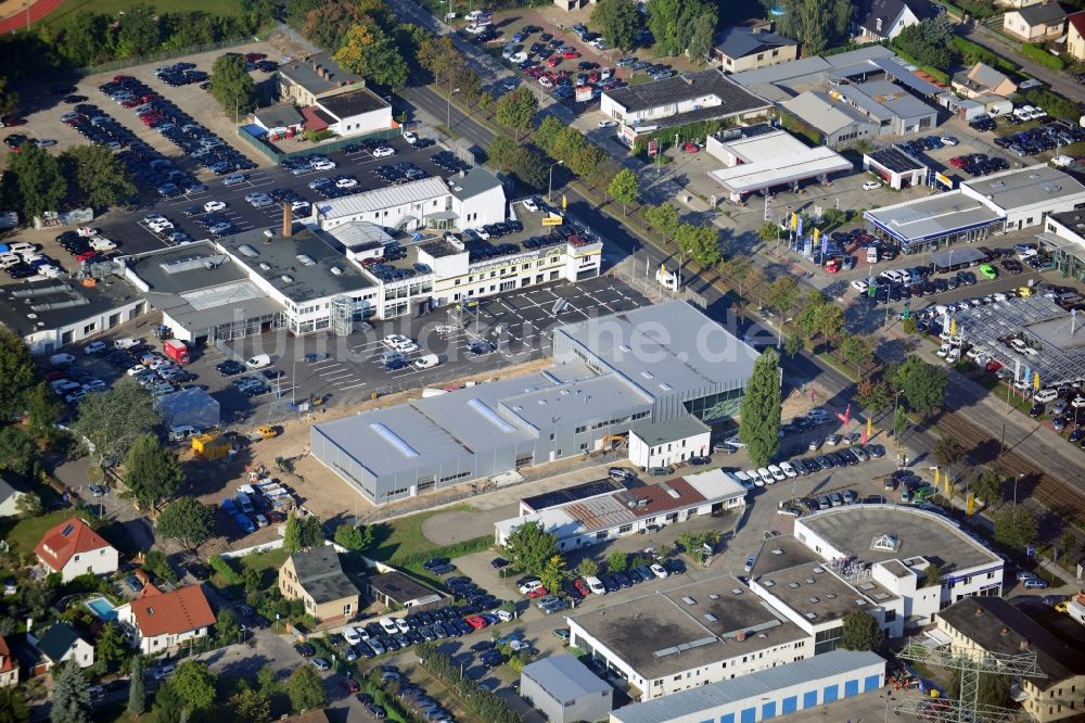 Berlin von oben - Industriegebiet Hansastraße im Bezirk Weißensee in Berlin