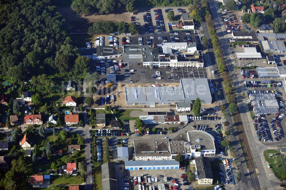 Luftbild Berlin - Industriegebiet Hansastraße im Bezirk Weißensee in Berlin