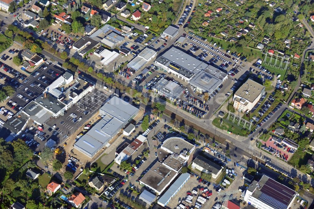 Luftaufnahme Berlin - Industriegebiet Hansastraße im Bezirk Weißensee in Berlin