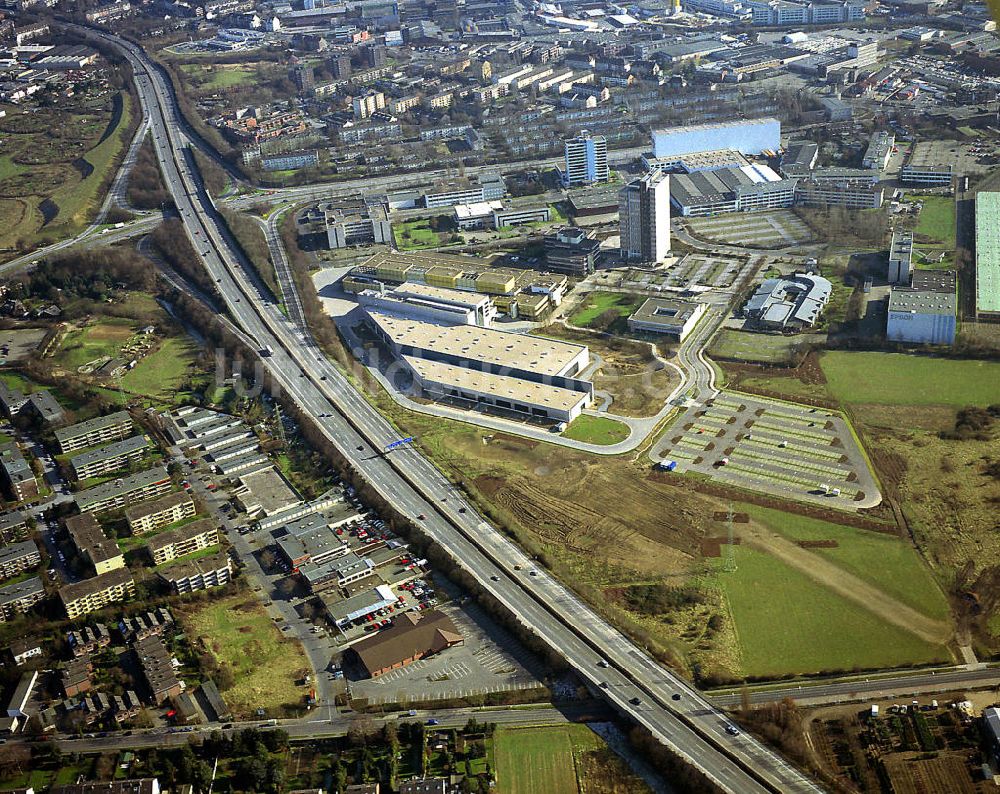 Düsseldorf von oben - Industriegebiet am Heerdter Dreieck in Düsseldorf