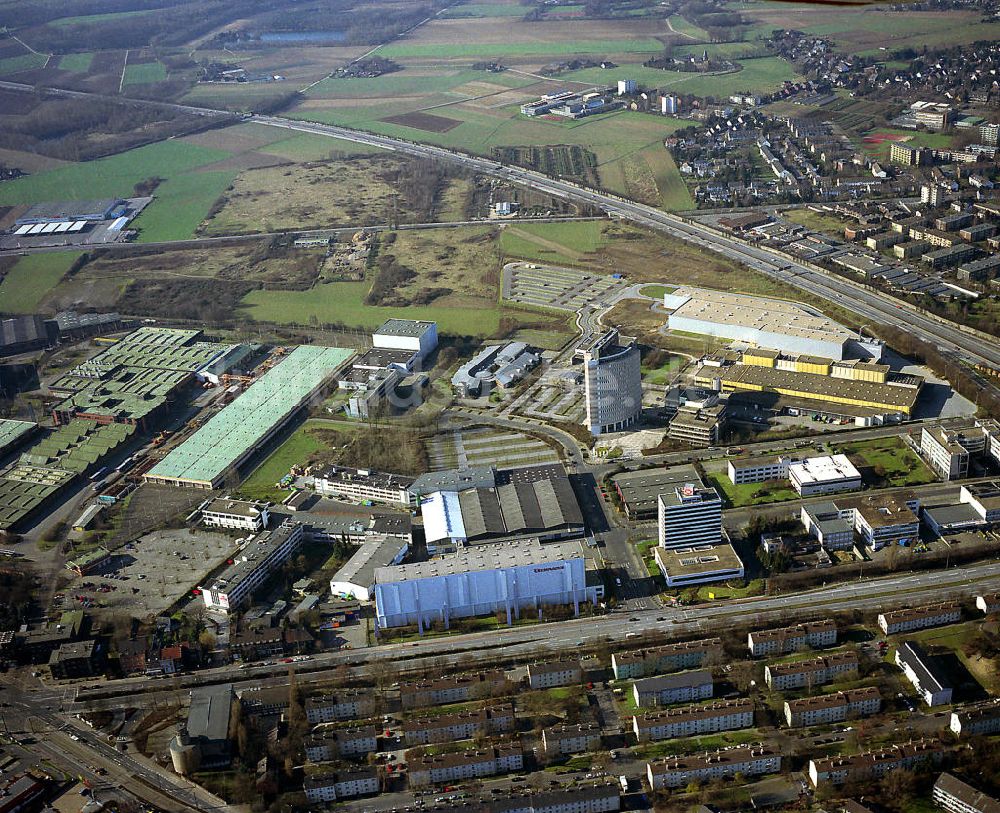 Düsseldorf aus der Vogelperspektive: Industriegebiet am Heerdter Dreieck in Düsseldorf