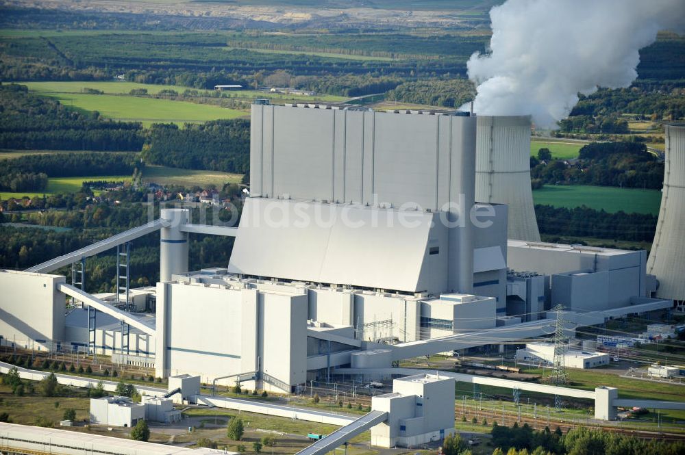 Luftbild Schwarze Pumpe - Industriegebiet am Kraftwerk Schwarze Pumpe