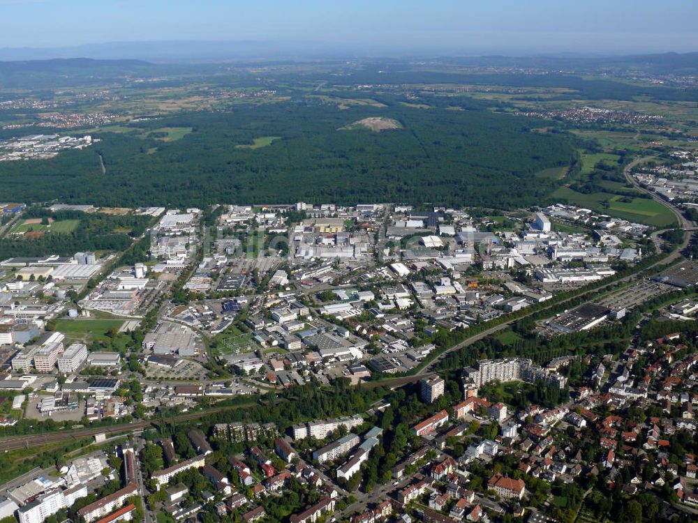 Luftaufnahme Freiburg im Breisgau - Industriegebiet Nord in Freiburg, Baden-Württemberg