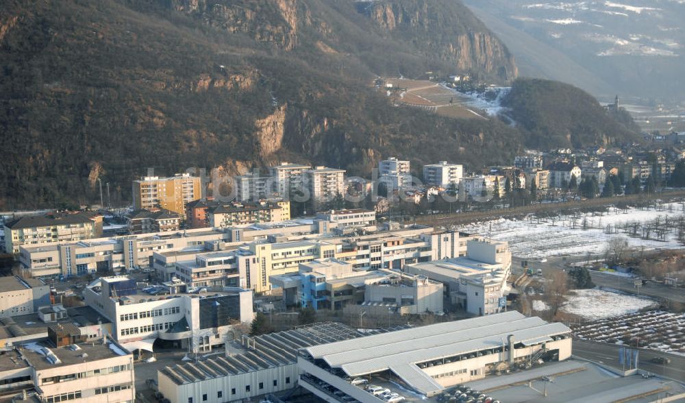 Bozen von oben - Industriegebiet in Oberau-Haslach in Bozen (Bolzano) in Italien