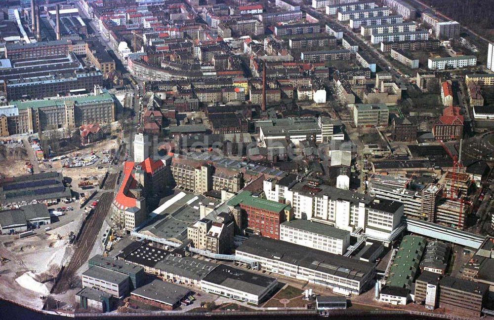 Berlin aus der Vogelperspektive: Industriegebiet Oberschöneweide mit dem ehem. WF Berlin