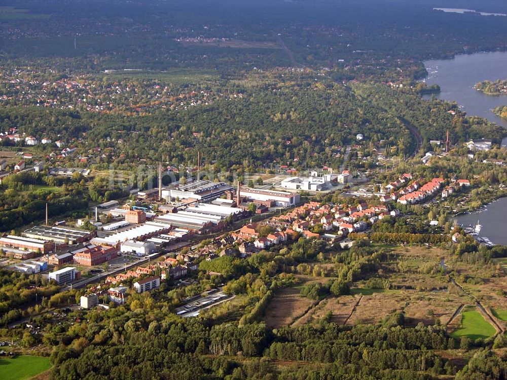 Wildau aus der Vogelperspektive: Industriegebiet in Wildau