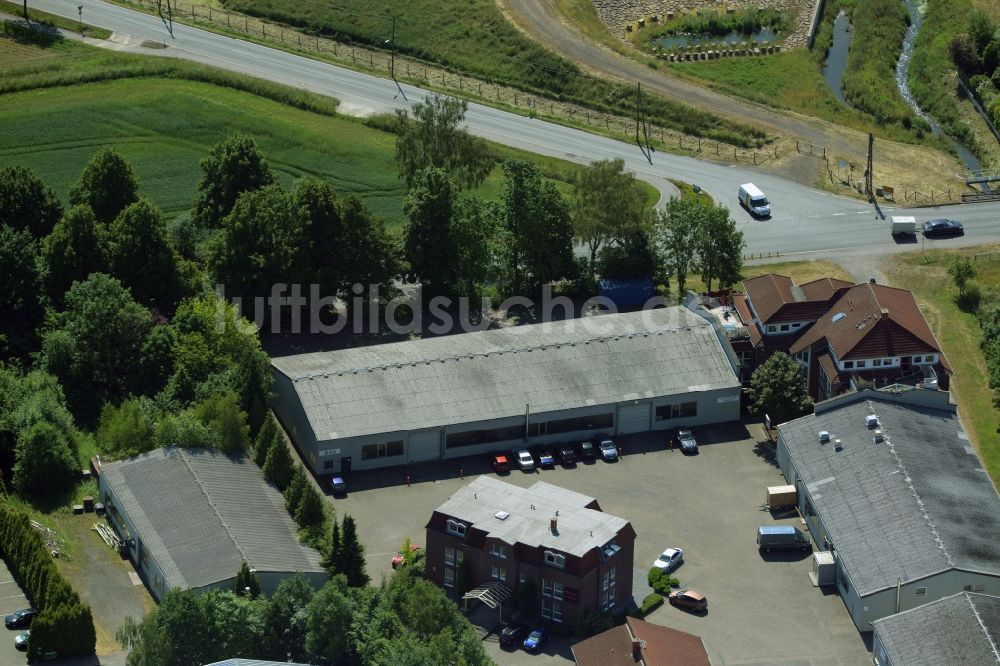 Luftbild Kamen - Industriegebäudekomplex der Markus Gerold Unternehmensgruppe in Kamen im Bundesland Nordrhein-Westfalen