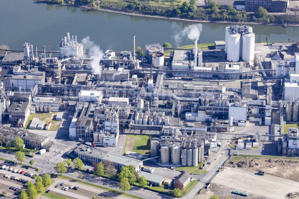 Luftbild Krefeld - Industriegelände Binnenhafen Linner Mühlenbach in Krefeld im Bundesland Nordrhein-Westfalen