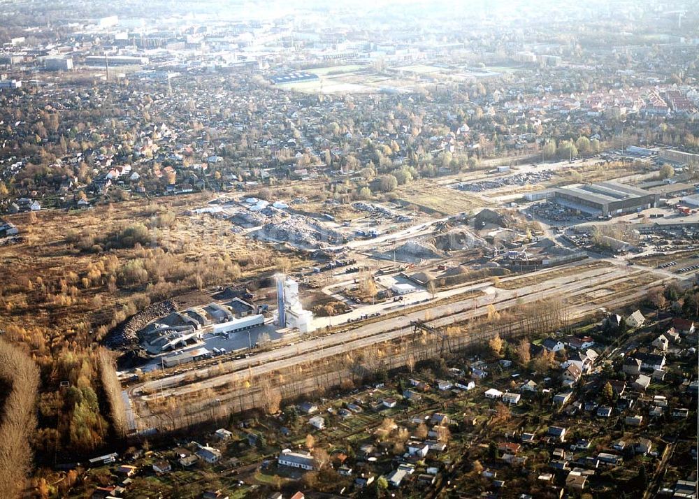 Berlin - Heinersdorf von oben - Industriegelände an der Blankenburger Straße in Berlin Heinersdorf (zu Weißensee).