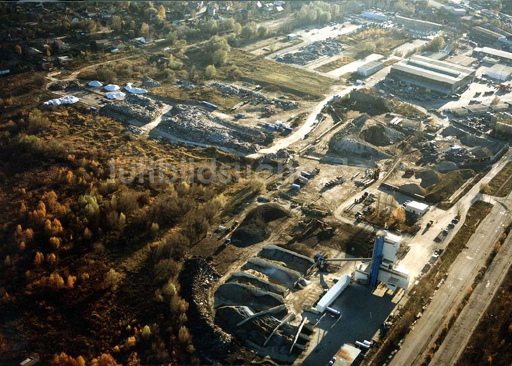 Luftbild Berlin - Heinersdorf - Industriegelände an der Blankenburger Straße in Berlin Heinersdorf (zu Weißensee).