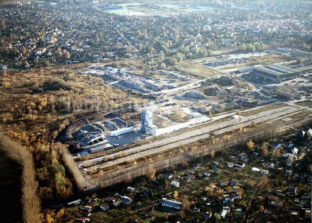 Luftbild Berlin - Heinersdorf - Industriegelände an der Blankenburger Straße in Berlin Heinersdorf (zu Weißensee).