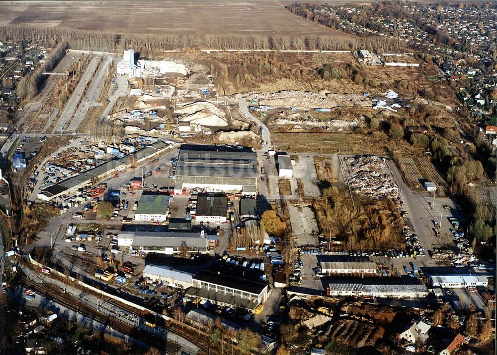 Luftbild Berlin - Heinersdorf - Industriegelände an der Blankenburger Straße in Berlin Heinersdorf (zu Weißensee).