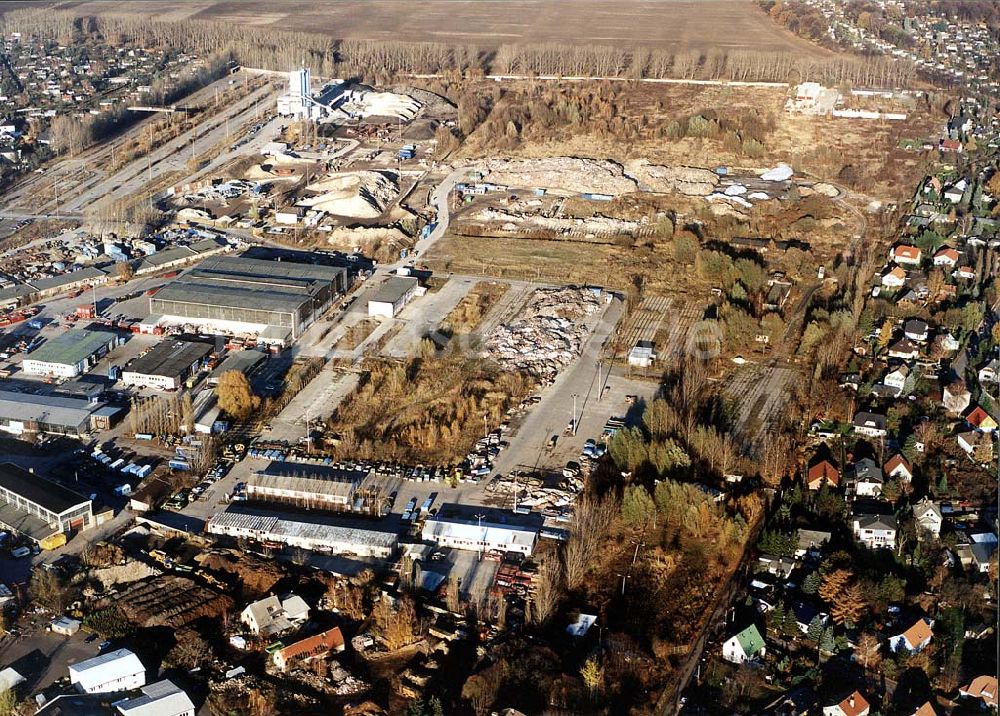 Berlin - Heinersdorf von oben - Industriegelände an der Blankenburger Straße in Berlin Heinersdorf (zu Weißensee).