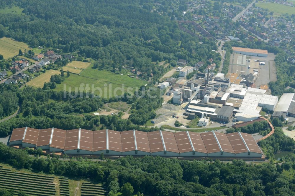 Luftbild Obernkirchen - Industriegelände und Produktionsstandort von Ardagh Glass in Obernkirchen im Bundesland Niedersachsen