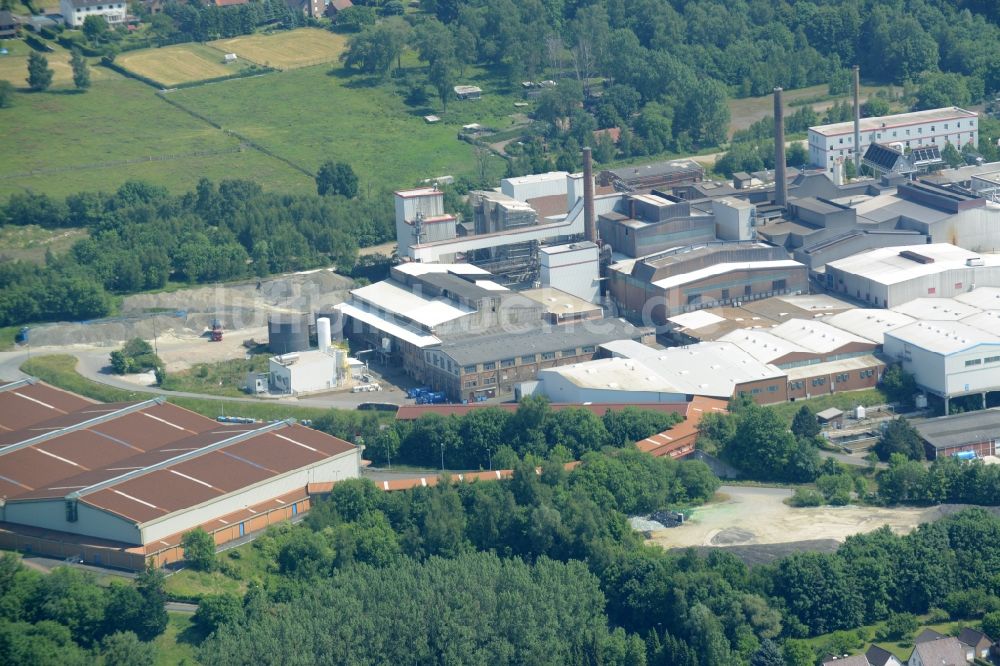 Luftbild Obernkirchen - Industriegelände und Produktionsstandort von Ardagh Glass in Obernkirchen im Bundesland Niedersachsen