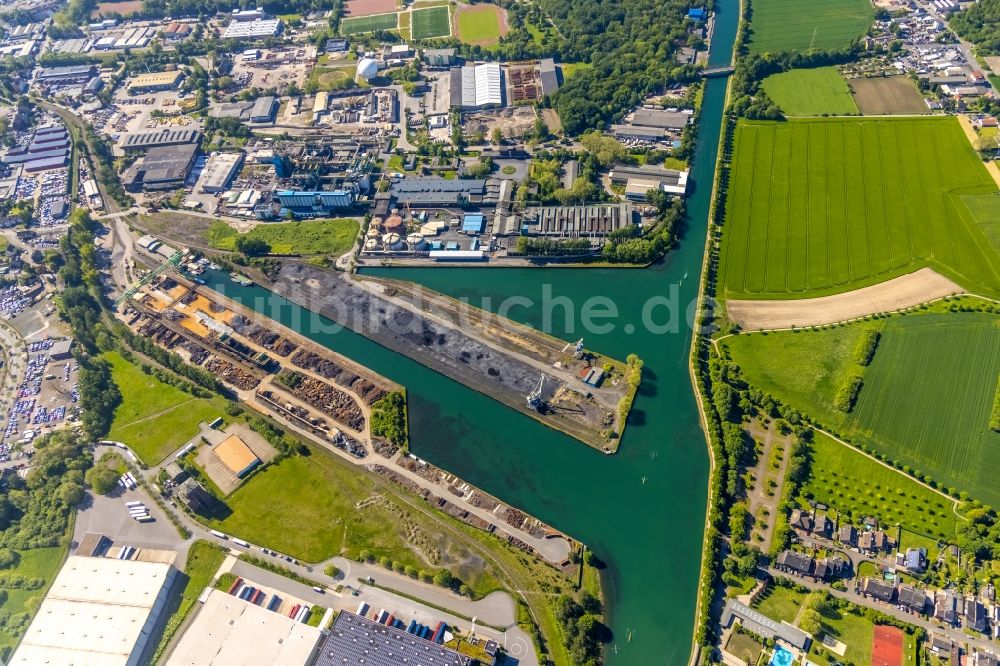 Luftbild Dortmund - Industriehafen Hardenberghafen in Dortmund im Bundesland Nordrhein-Westfalen, Deutschland