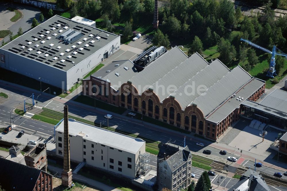 Chemnitz von oben - Industriemuseum Chemnitz - umfangreiche Sammlung aus der sächsischen Industriegeschichte in Chemnitz im Bundesland Sachsen