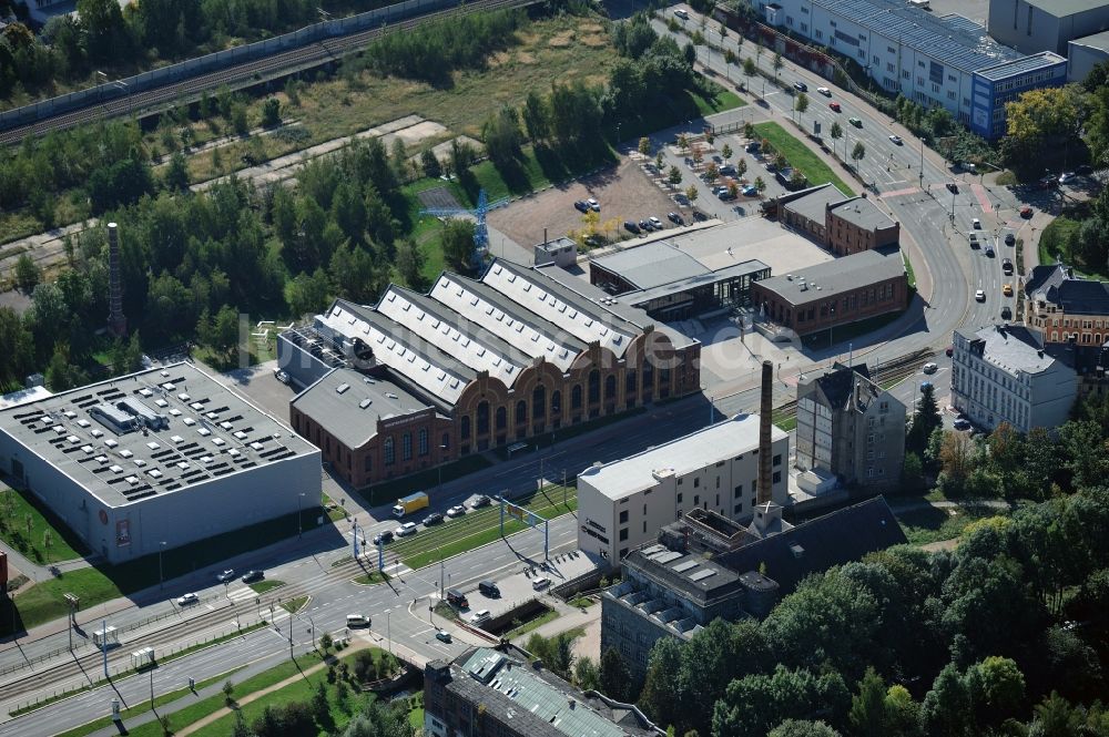 Chemnitz aus der Vogelperspektive: Industriemuseum Chemnitz - umfangreiche Sammlung aus der sächsischen Industriegeschichte in Chemnitz im Bundesland Sachsen