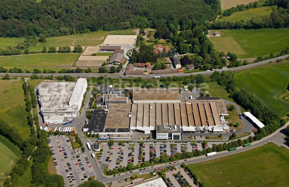 Hemer von oben - Industriepark Edelburg in Hemer im Bundesland Nordrhein-Westfalen