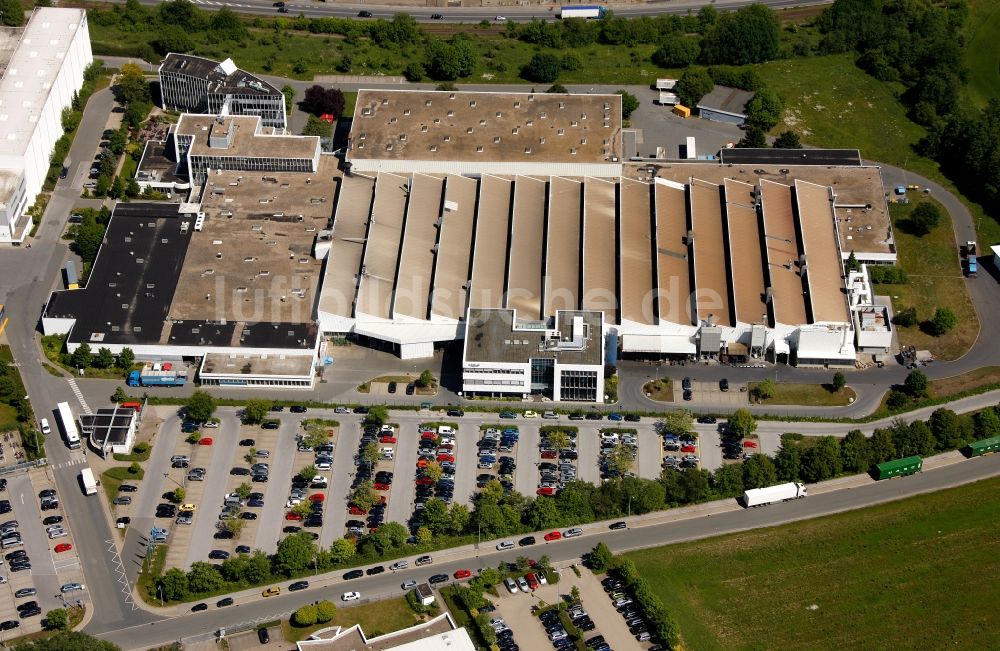 Hemer aus der Vogelperspektive: Industriepark Edelburg in Hemer im Bundesland Nordrhein-Westfalen