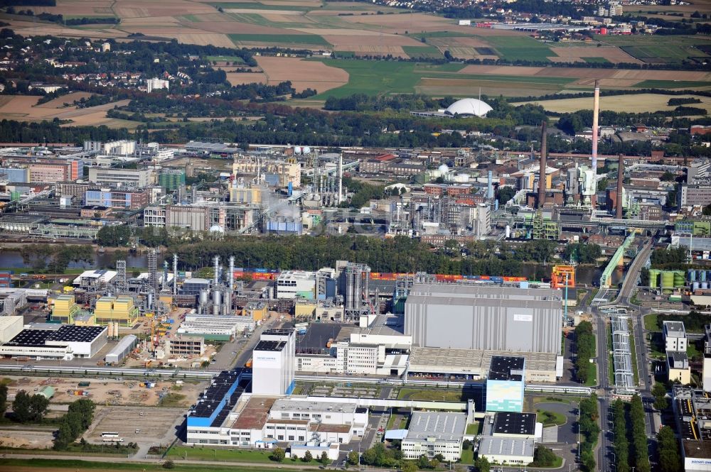 Frankfurt am Main aus der Vogelperspektive: Industriepark Höchst in Frankfurt am Main in Hessen