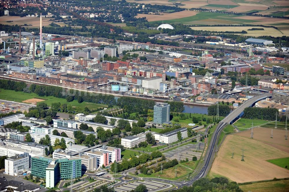 Luftaufnahme Frankfurt am Main - Industriepark Höchst in Frankfurt am Main in Hessen