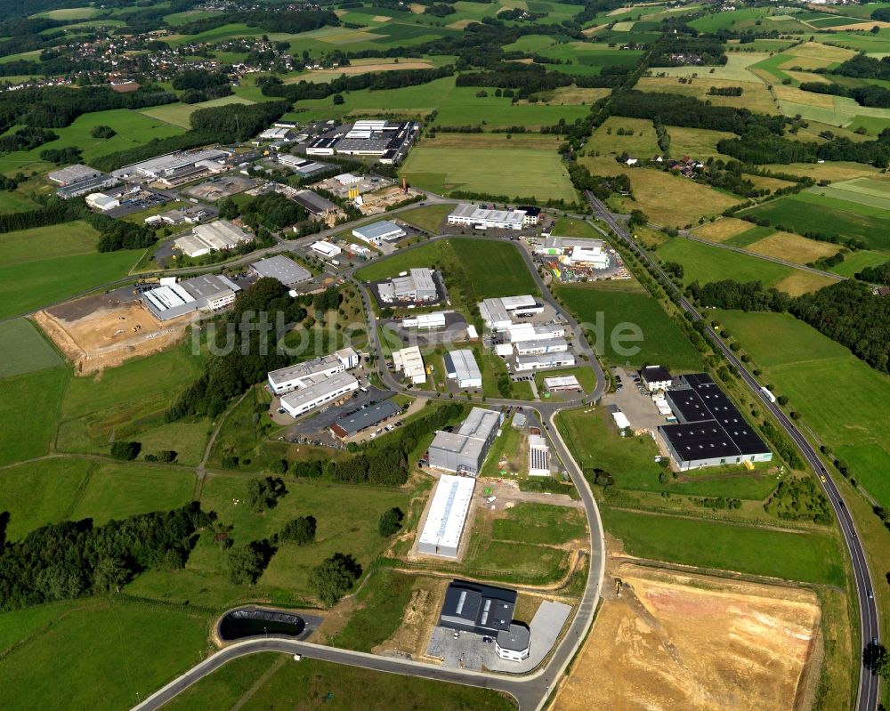 Luftaufnahme Buchholz - Industriepark Nord in der Ortsgemeinde Buchholz (Westerwald) im Bundesland Rheinland-Pfalz