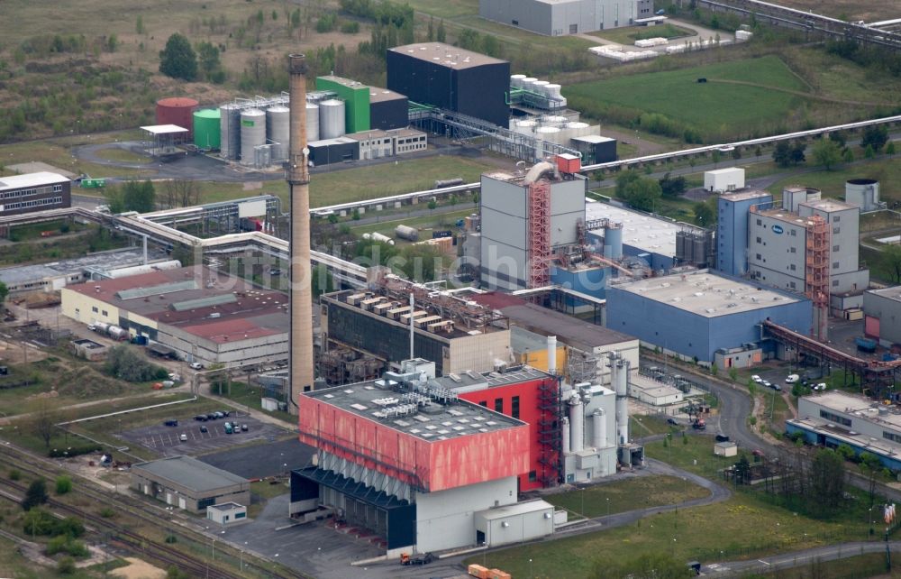 Premnitz von oben - Industriepark in Premnitz im Bundesland Brandenburg