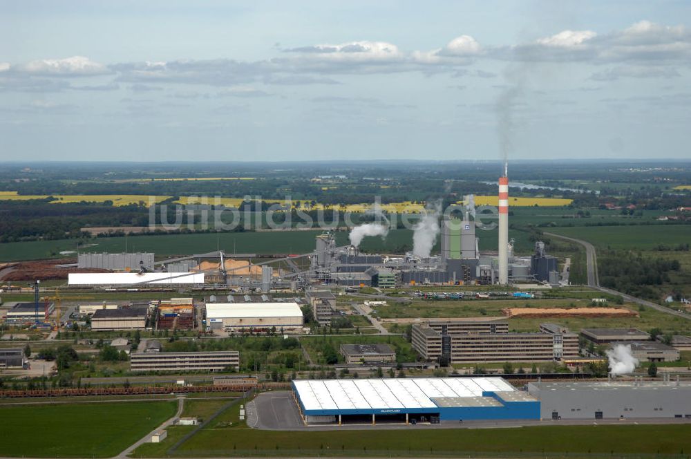 Stendal aus der Vogelperspektive: Industriepark Stendal