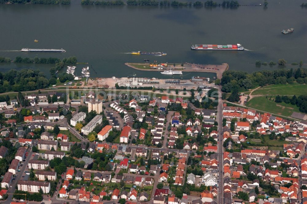 Ingelheim am Rhein aus der Vogelperspektive: Ingelheim am Rhein im Bundesland Rheinland-Pfalz