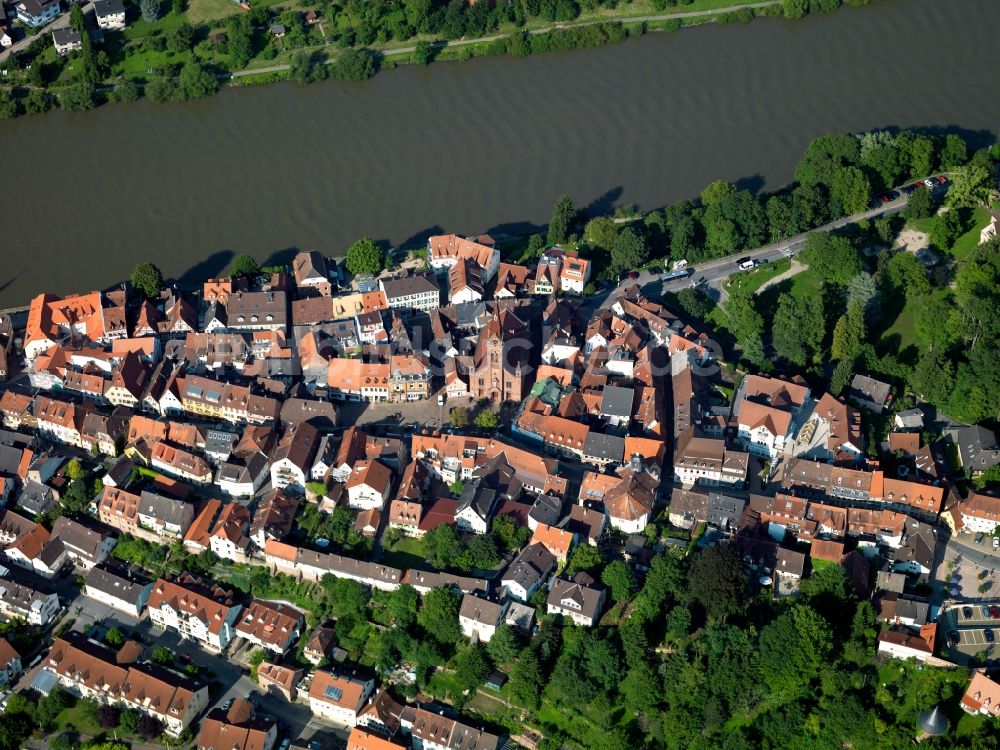 Luftbild Neckargemünd - Innenstadt und des Altstadt - Zentrums von Neckargemünd im Bundesland Baden-Württemberg