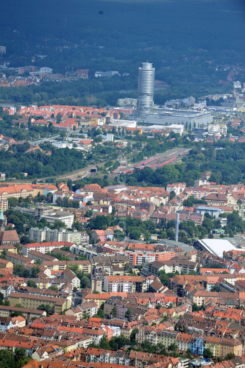 Nürnberg von oben - Innenstadt und Altstadtbereiche von Nürnberg