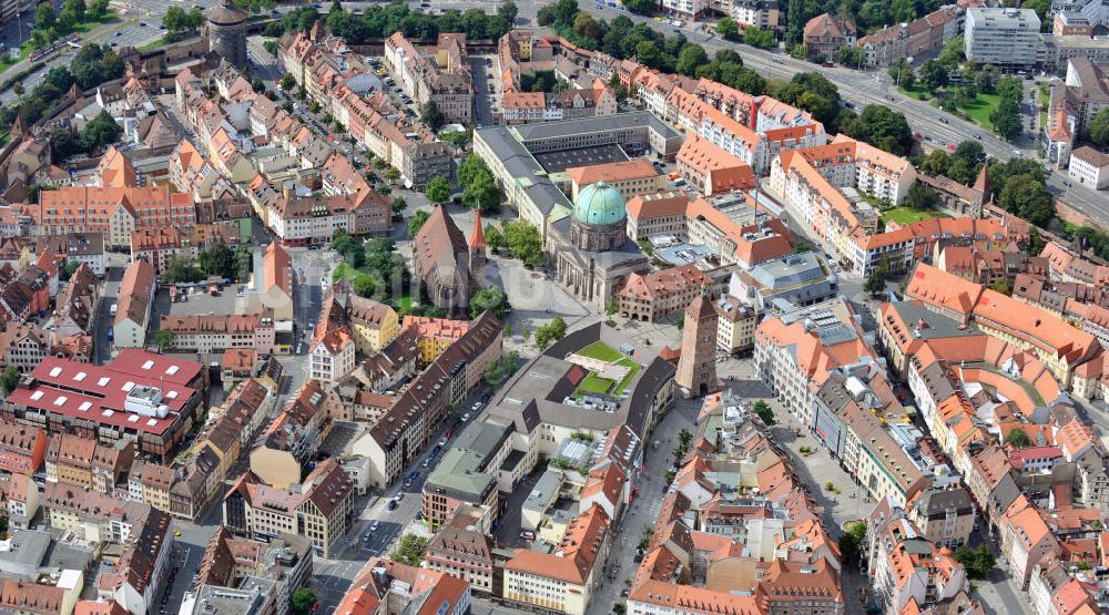 Luftaufnahme Nürnberg - Innenstadt und Altstadtbereiche von Nürnberg