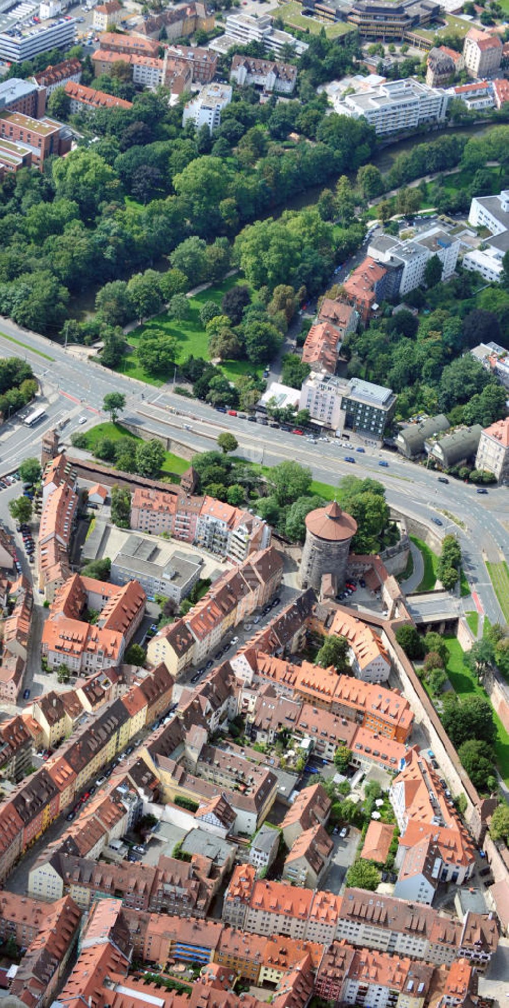 Luftbild Nürnberg - Innenstadt und Altstadtbereiche von Nürnberg