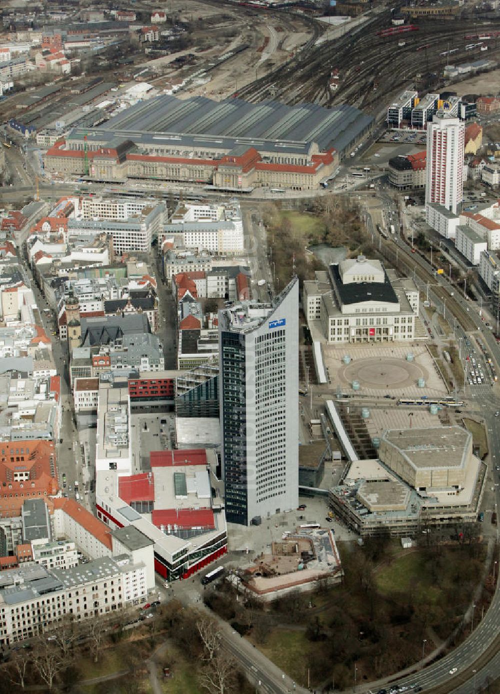 Luftbild Leipzig - Innenstadt und Altstadtzentrum von Leipzig