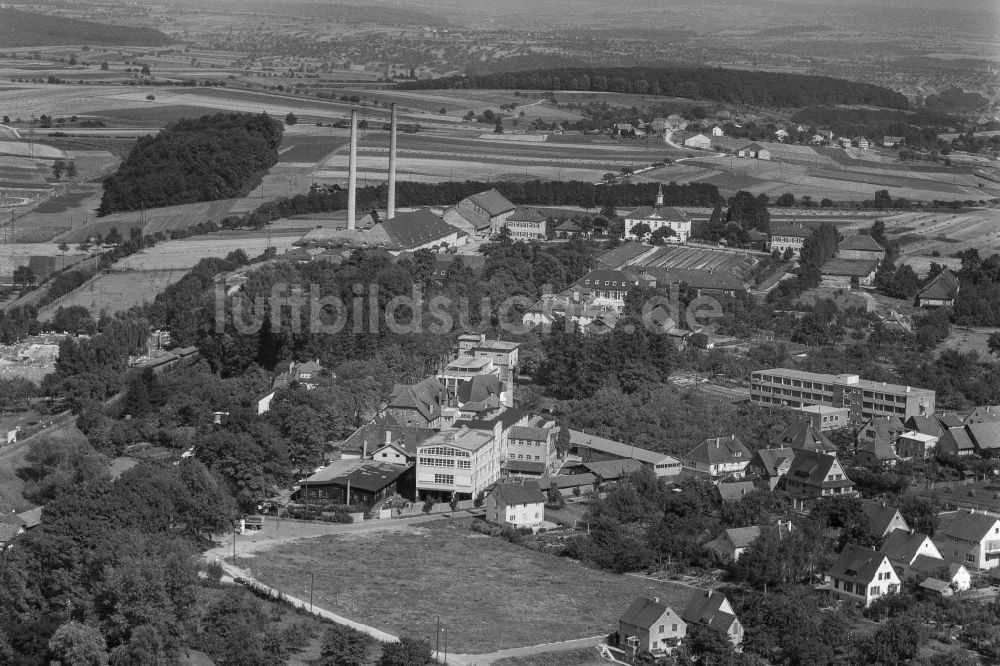 Bad Rappenau von oben - Innenstadt in Bad Rappenau im Bundesland Baden-Württemberg, Deutschland