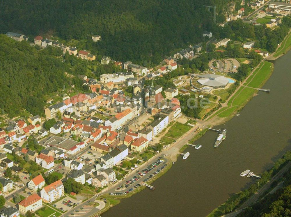 Luftbild Bad Schandau - Innenstadt Bad Schandau