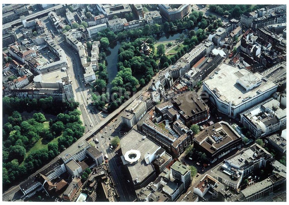 Luftaufnahme Bremen - Innenstadt von Bremen mit dem Rolandcenter der ECE.