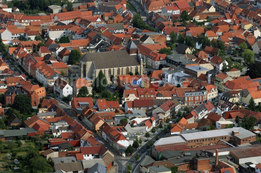 Luftaufnahme Dingelstädt - Innenstadt von Dingelstädt in Thüringen