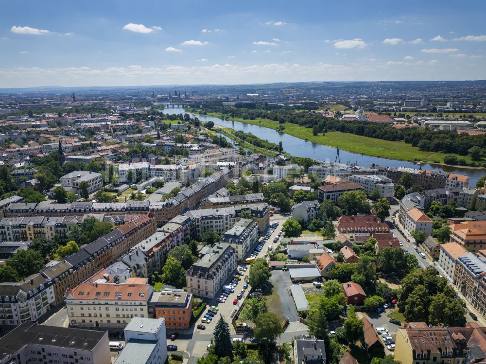 Luftaufnahme Dresden - Innenstadt in Dresden im Bundesland Sachsen, Deutschland