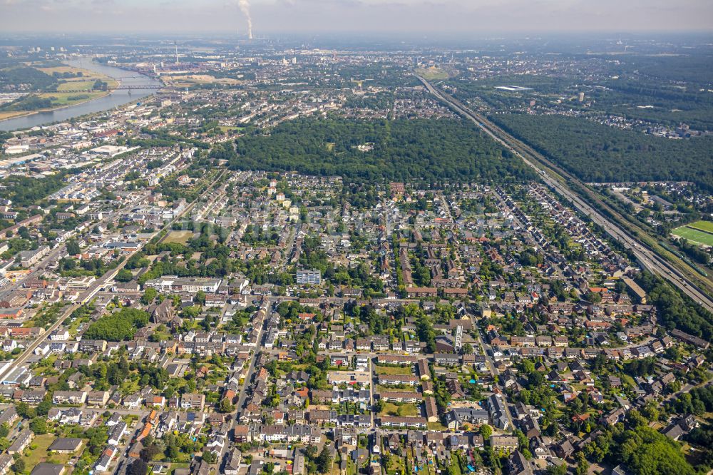 Luftbild Duisburg - Innenstadt in Duisburg im Bundesland Nordrhein-Westfalen, Deutschland