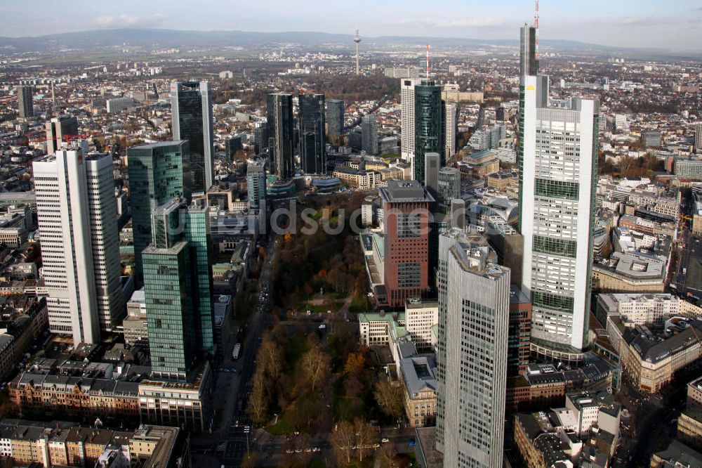 Frankfurt am Main aus der Vogelperspektive: Innenstadt von Frankfurt am Main