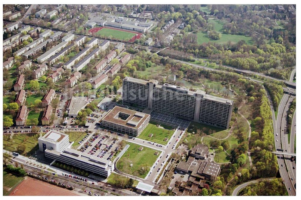 Luftbild FRANKFURT / Main - Hessen - Innenstadt von Frankfurt am Main.