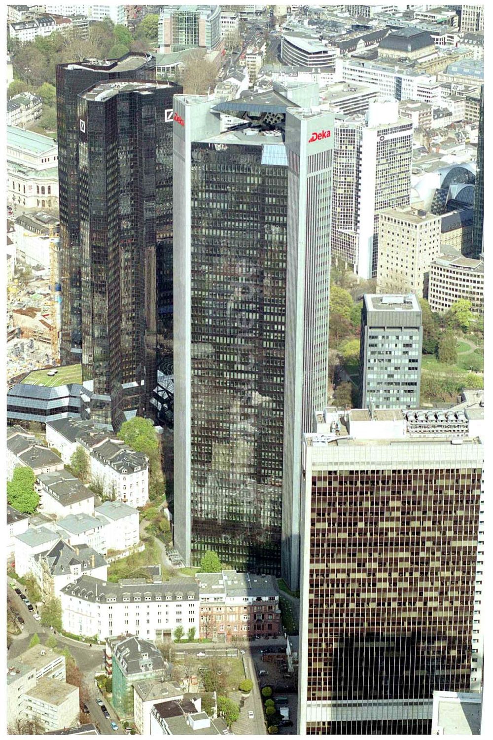 FRANKFURT / Main - Hessen aus der Vogelperspektive: Innenstadt von Frankfurt am Main.