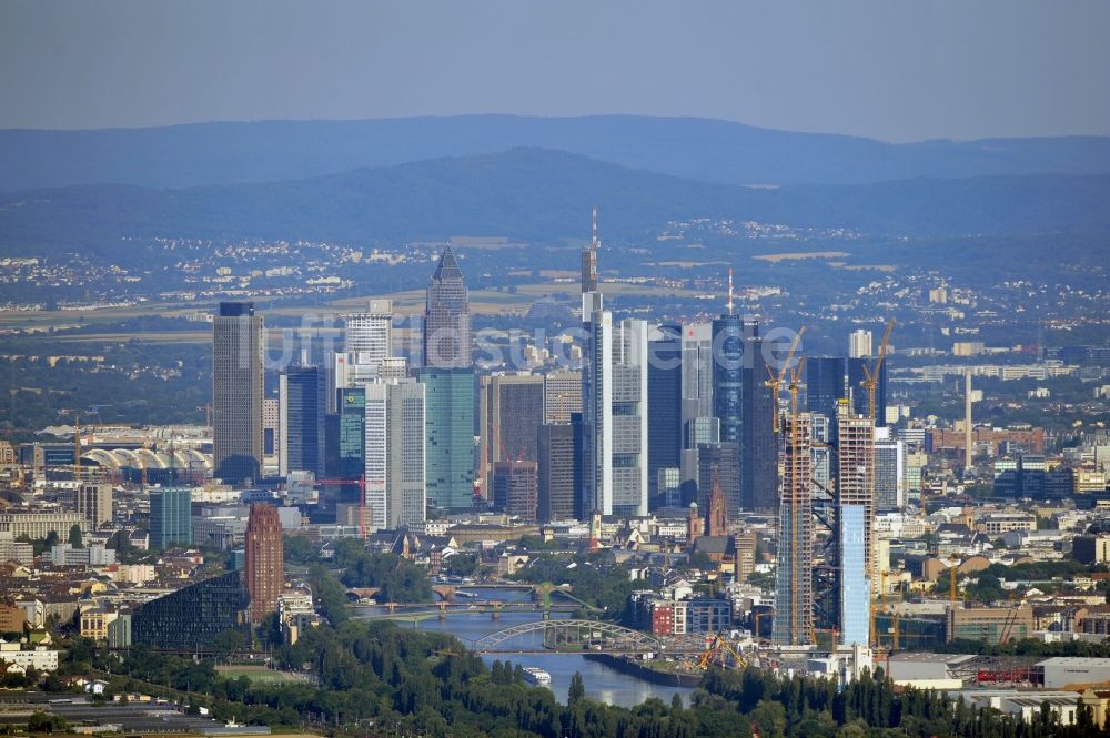 Frankfurt am Main von oben - Innenstadt von Frankfurt / Main im Bundesland Hessen