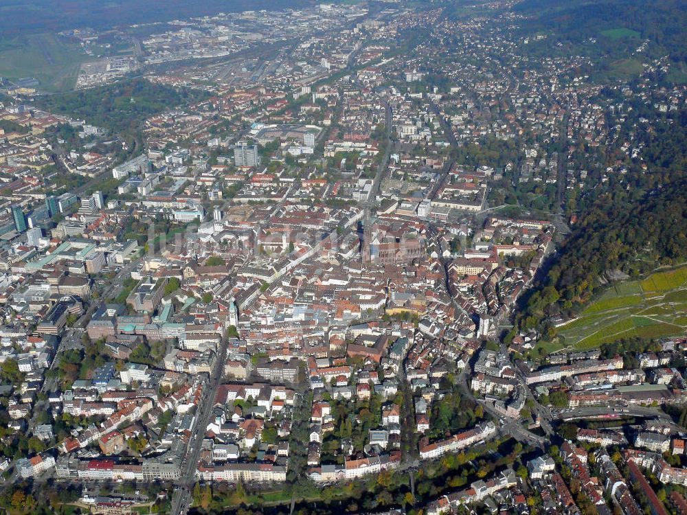 Luftbild Freiburg - Innenstadt Freiburg