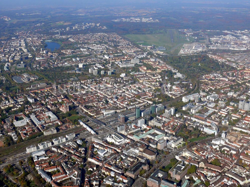 Luftaufnahme Freiburg - Innenstadt Freiburg